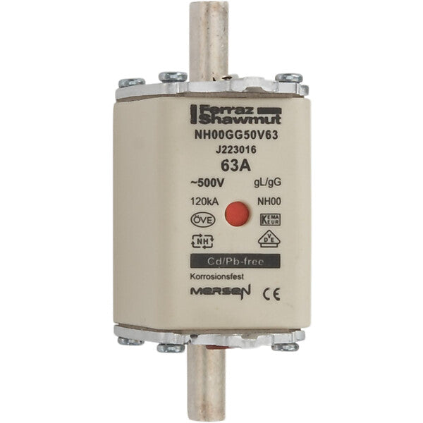 Mersen Sicherungseinsatz NH Sond. gG Gr.00 50A sfü KM NH00GG50V50